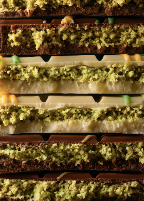 KIT 3 BARRAS DE CHOCOLATE 80G PISTACHE KUNAFA - SORTIDO