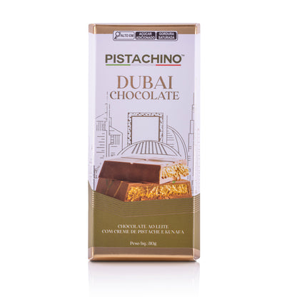 CHOCOLATE DUBAI AO LEITE COM PISTACHE E KUNAFA 80G