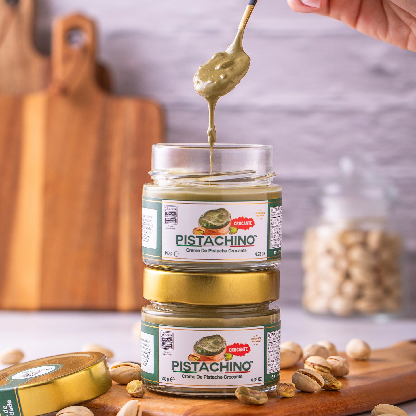 CREME DE PISTACHE CROCANTE 140G - PISTACHINO