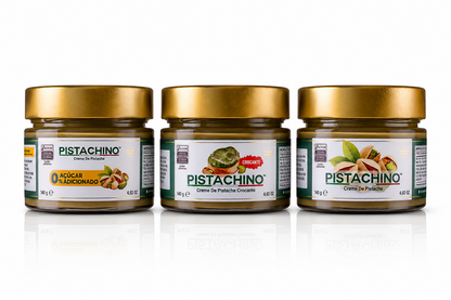 KIT EXPERIÊNCIA PISTACHINO – 3 CREMES DE PISTACHE 140g